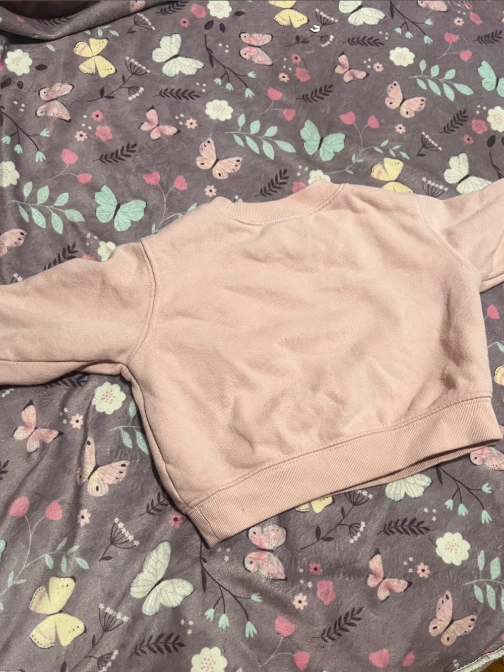 GAP Pink Kids Sweatshirt with 'G' Patch and Teddy Detail